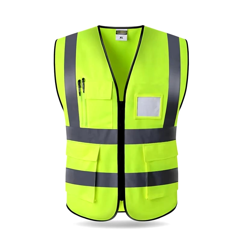 High Visibility Reflective Safety Vest for Outdoor Activities, Motorcycling, and Cycling