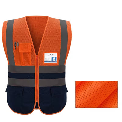 Professional High Visibility Reflective Safety Vest for Outdoor Activities, Motorcycling, and Cycling