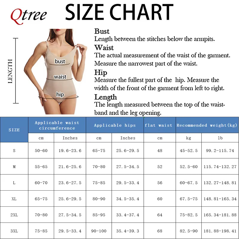 Qtree Women's Full Body Shaper Sculpting Sleeveless Bodysuit with Tummy Control and Slim Waist Trainer Hooks, Plus Size
