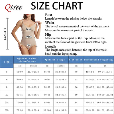 Qtree Women's Full Body Shaper Sculpting Sleeveless Bodysuit with Tummy Control and Slim Waist Trainer Hooks, Plus Size