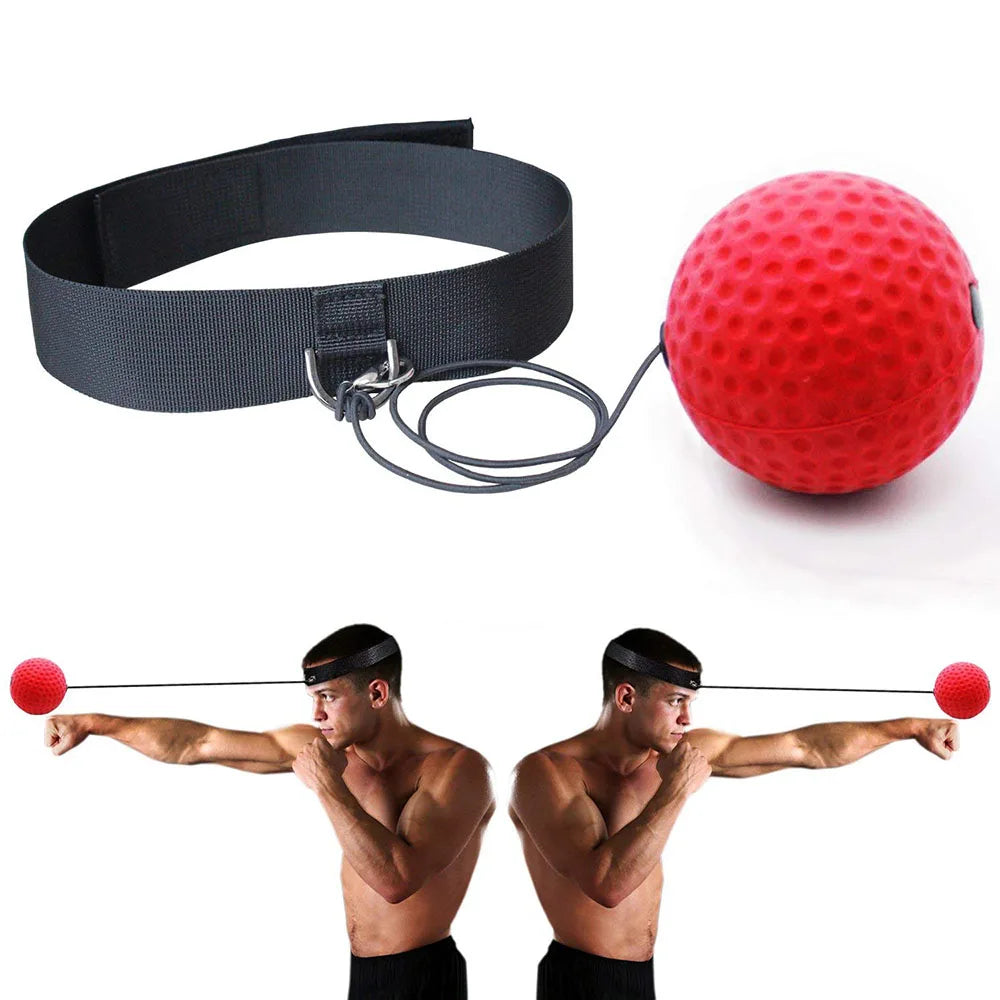 Reflex Speed Training Boxing Ball with Headband for Enhanced Hand-Eye Coordination and Fitness in Martial Arts