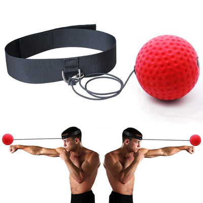 Reflex Speed Training Boxing Ball with Headband for Enhanced Hand-Eye Coordination and Fitness in Martial Arts