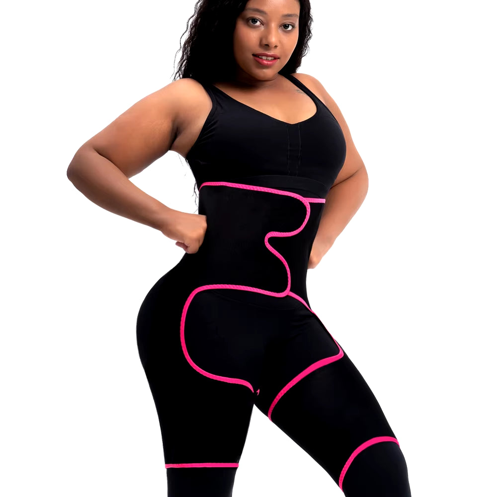Sauna Waist Trainer Corset and Thigh Shapers for Enhanced Workout and Tummy Control
