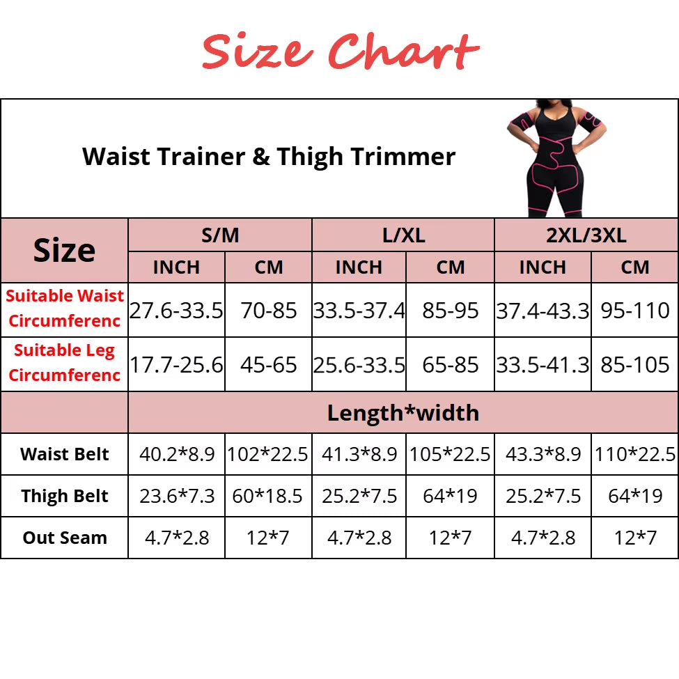 Sauna Waist Trainer Corset and Thigh Shapers for Enhanced Workout and Tummy Control