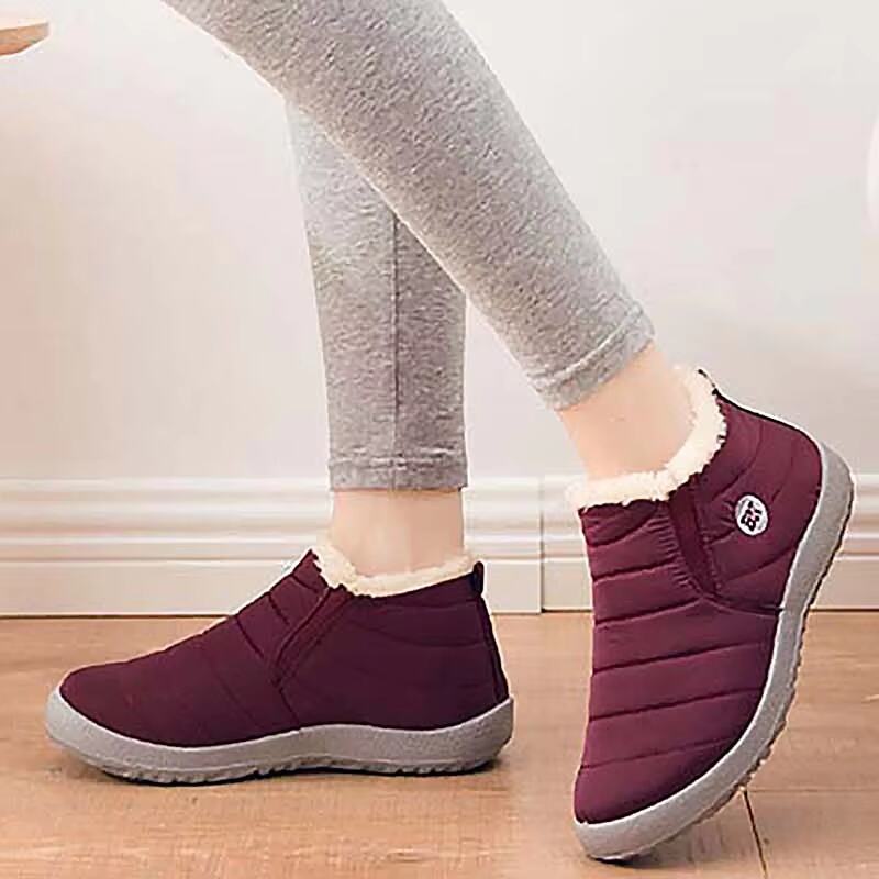 Snow Women Boots Unisex Shoes Fashion Platform Shoes for Women Ankle Boots Waterproof Plush Slip on Winter Shoes Botas Mujer