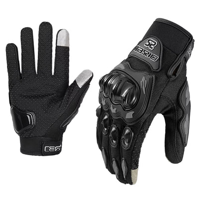 Summer Breathable Full Finger Motorcycle Gloves - Non-Slip, Wear-Resistant Motocross Racing Gloves with Touch Screen Compatibility