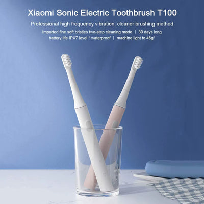 Mijia T100 Sonic Electric Toothbrush - Cordless, USB Rechargeable, Waterproof, Ultrasonic Automatic Design