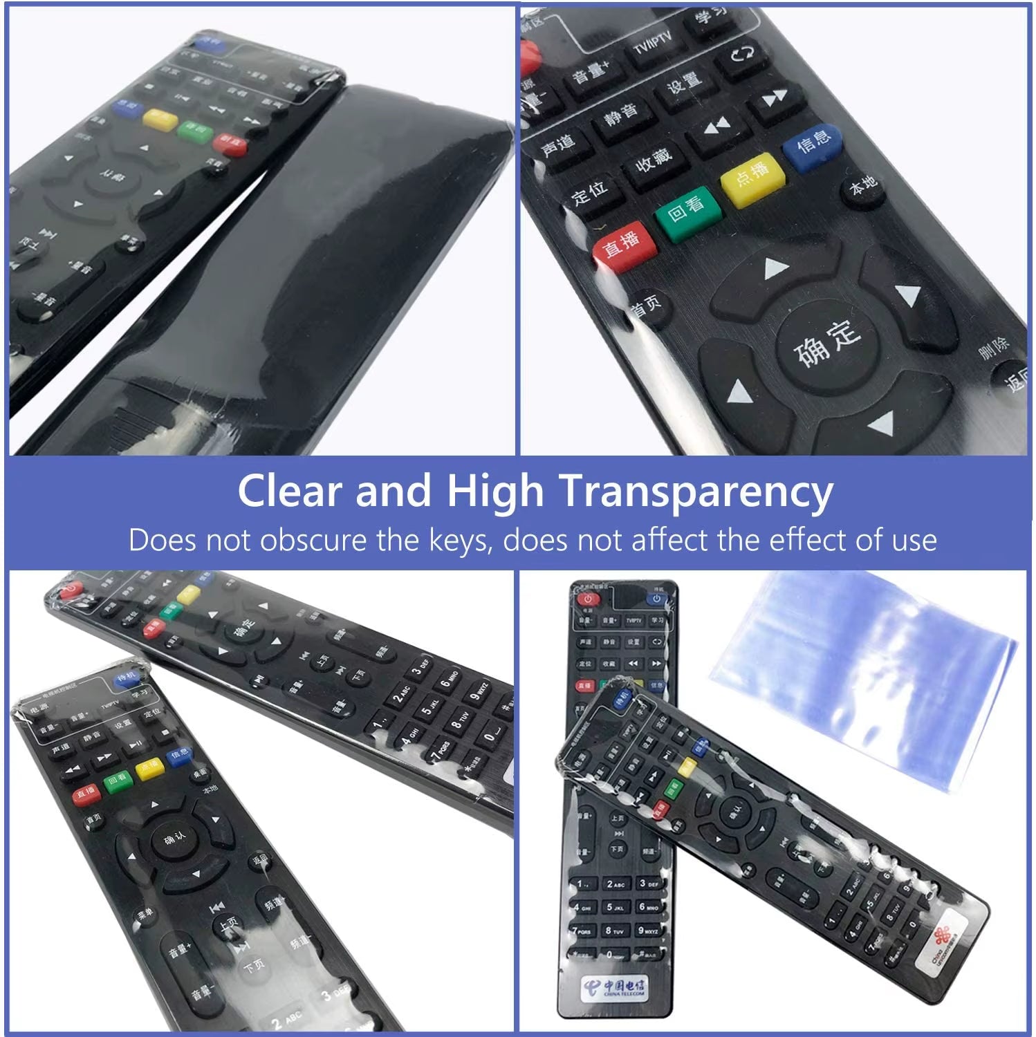 Transparent Shrink Film Bags for Remote Control Protection - Available in 5, 10, or 20 Pieces