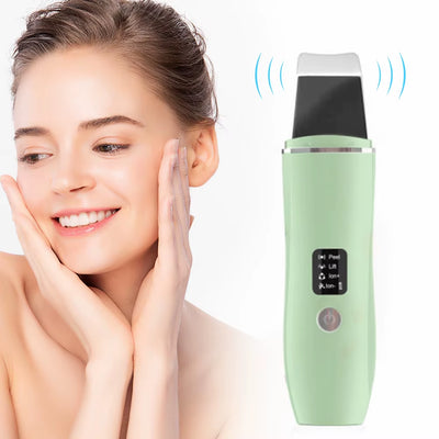 Ultrasonic Skin Scrubber and Blackhead Remover with 4 Modes for Deep Cleansing and Facial Lifting