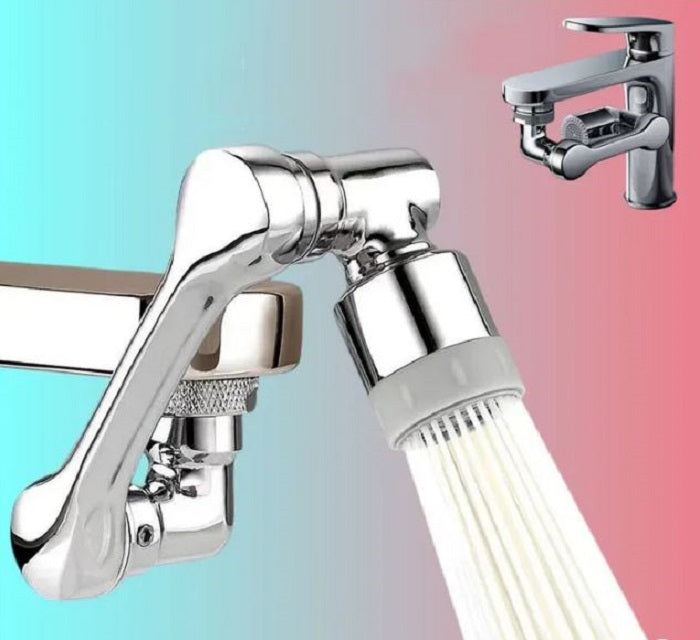 Universal 1080° Rotating Metal Faucet Sprayer Head with 22/24mm Adapter for Washbasin Faucet Extender Aerator Bubbler Nozzle Kitchen Tap