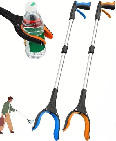 Upgrade Pick up Stick Litter Picker 360° Rotating Head 32" Foldable Lightweight Trash Claw Grabbers for Elderly Reaching Tool