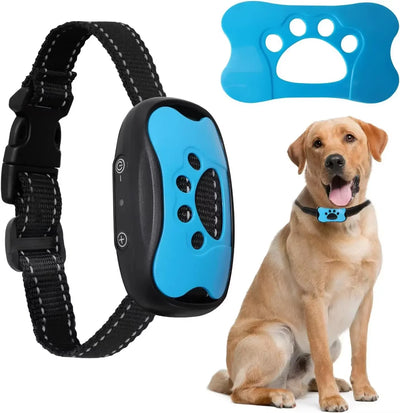 USB Rechargeable Ultrasonic Anti-Barking Training Collar for Dogs with Vibration Feature