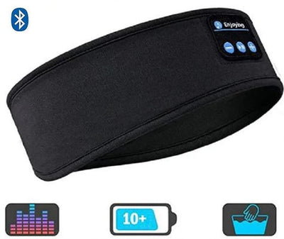 Wireless Bluetooth Headset with Elastic Sports Headband and Earbuds - Music and Sleep Eye Mask Wireless Headphones