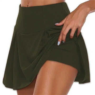 Women's High Waist Breathable Sport Shorts Skirts for Summer Running and Outdoor Activities