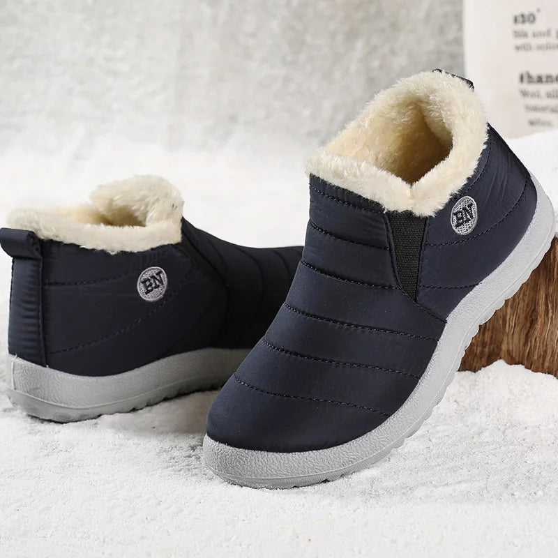 Women's Waterproof Winter Boots with Warm Fur Lining - Ankle Snow Footwear for 2023